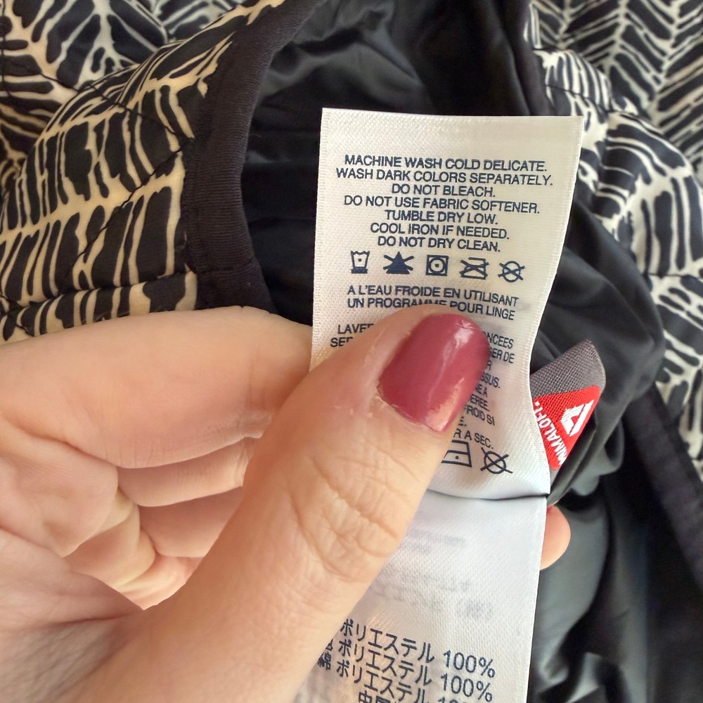 Lands' End Black and White Patterned Jacket - Picture 8 of 10
